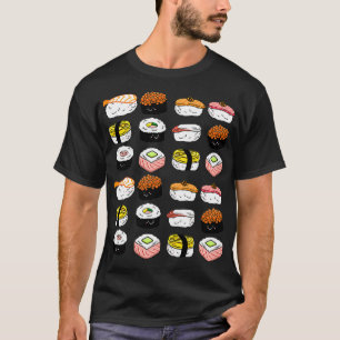 T-shirt Sushi Divers Motif Japonais Plat de cuisine Amour
