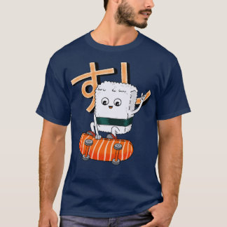 T-shirt Sushi et skateboard