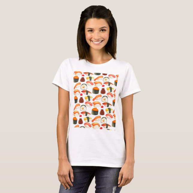 T-shirt Sushi japonais mignon (Devant entier)