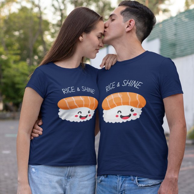 T-shirt Sushi Kawaii Rice & Shine (Créateur téléchargé)