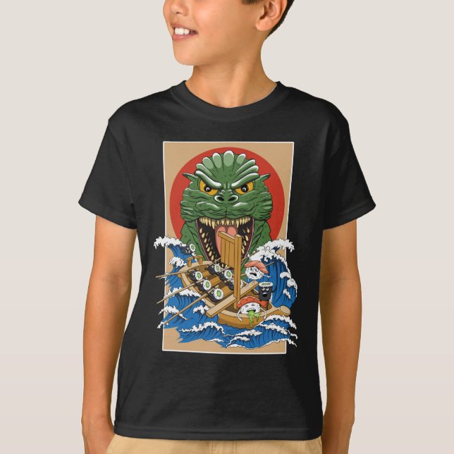 T-shirt Sushi Lover japonais (Devant)