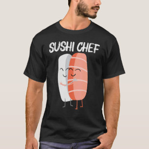 T-shirt Sushi Mignon Pour Hommes Femmes Cuisine Japonaise