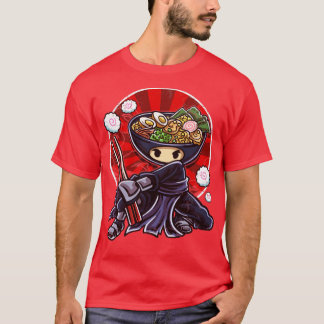 T-shirt Sushi Ninja Warrior Graphic Art Design Cadeau