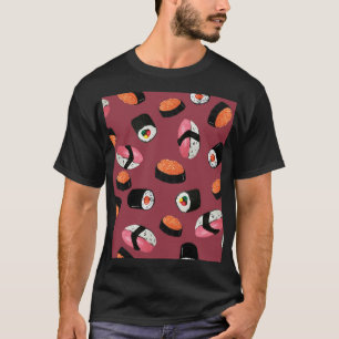 T-shirt Sushi Onigiri Rolls : Illustration transparente