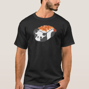 T-shirt Sushi Panda Pour Hommes Femmes Cuisine Japonaise