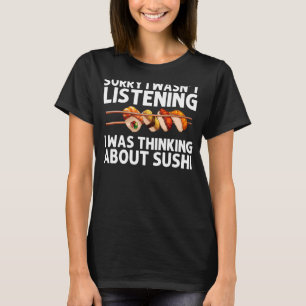 T-shirt Sushi Pour Hommes Femmes Roll De Sushi Vinégaré Ri