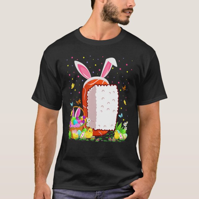 T-shirt Sushi Restauration rapide Easter Chasse aux oeufs  (Devant)