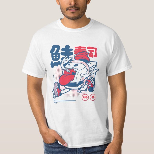 T-shirt Sushi Rock ’n’ Roll (Devant)