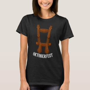 T-shirt Suspendants de la fête de la bière allemande Leder