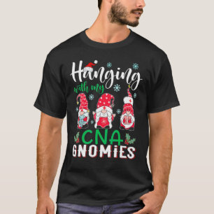 T-shirt Suspendu Avec Mon Cna Infirmière Gnomies Chapeau D