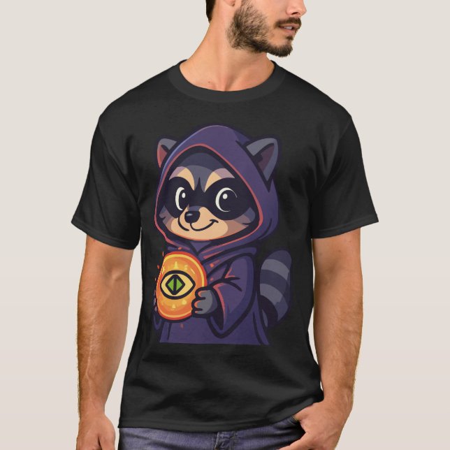 T-shirt Süßer aber mystischer Waschbär (Devant)