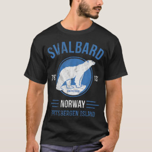 T-shirt Svalbard Norvège Cercle arctique Ours polaire T-sh