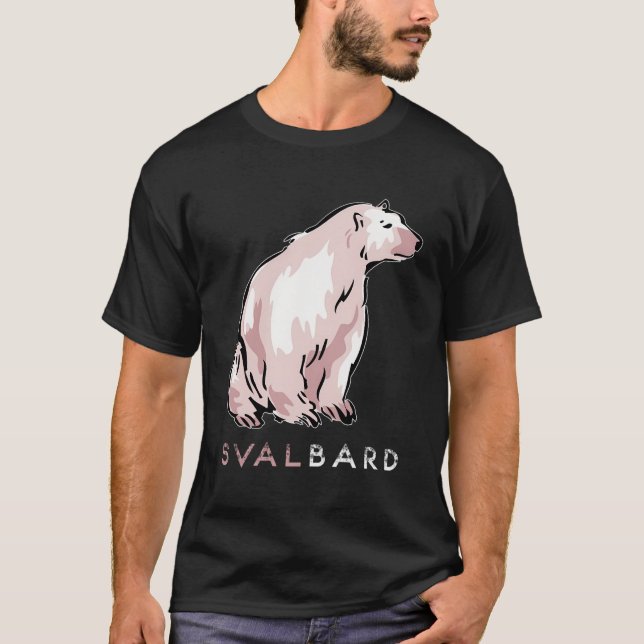 T-shirt Svalbard Ours Polaire Cercle Arctique Norvège (Devant)