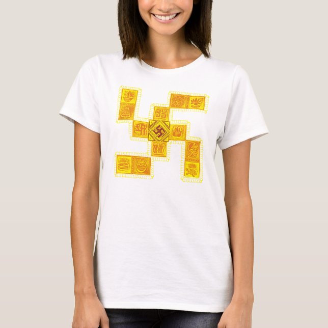 T-shirt Svastika traditionnel indien (Devant)