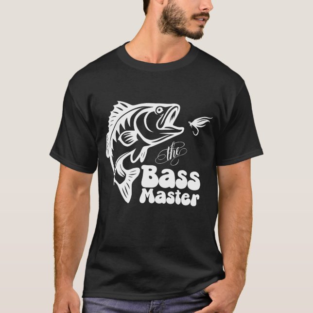 T-shirt SVG Custom Bass Master fishing (Devant)