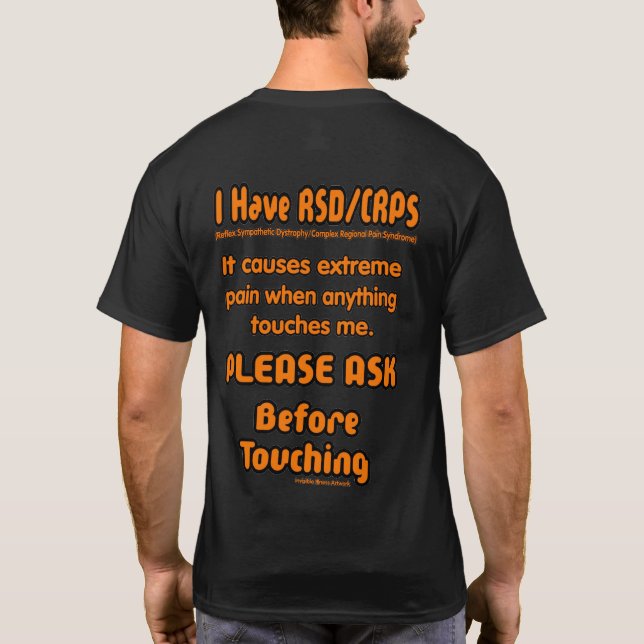T-SHIRT SVP NE TOUCHEZ PAS ! ! … RSD/CRPS (Dos)