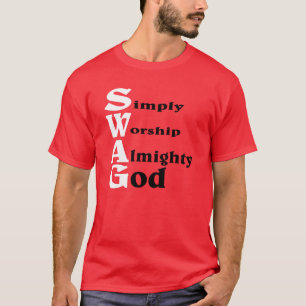 T-shirt Swag, style DIEU.