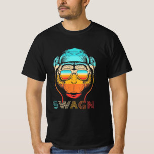 T-shirt Swagn Retro Monkey