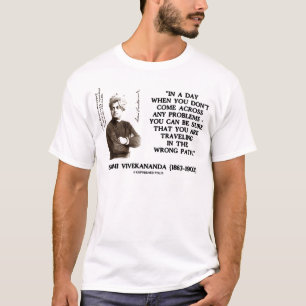 T-shirt Swami Vivekananda Voyageant Sur Un Mauvais Chemin