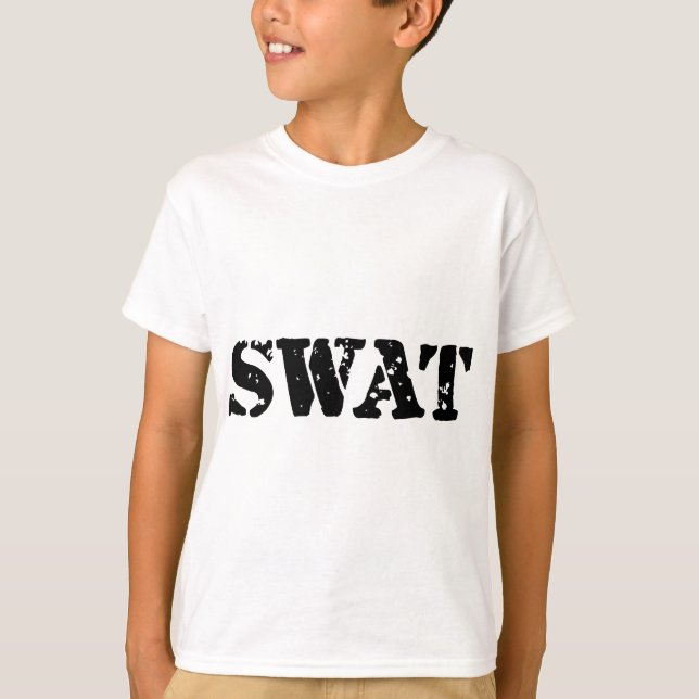 T-shirt SWAT Team Fun Police Costume Adultes (Devant)
