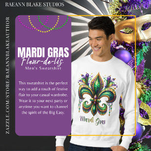 T-shirt sweat homme Fleur-de-lis Mardi Gras