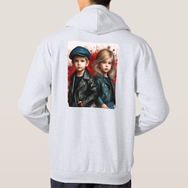T-shirt Sweat - shirt à capuche homme élégant avec (Dos)