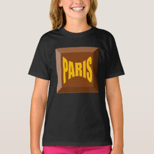 T-SHIRT SWEAT-SHIRT RAGLAN NOIR PARIS