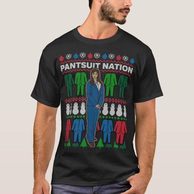 T-shirt Sweater Tacky Xmas Nation Pantsuit Homme (Devant)