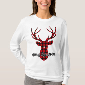 T-shirt Sweatshirt de Buffalo Plaid Christmas Reindeer