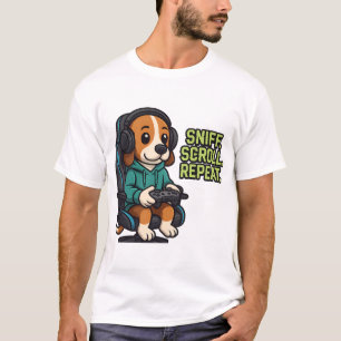 T-shirt Sweatshirt de dessin animé de Beagle de jeu concep