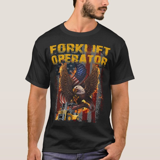 T-shirt Sweatshirt d'opérateur de chariot élévateur (Devant)