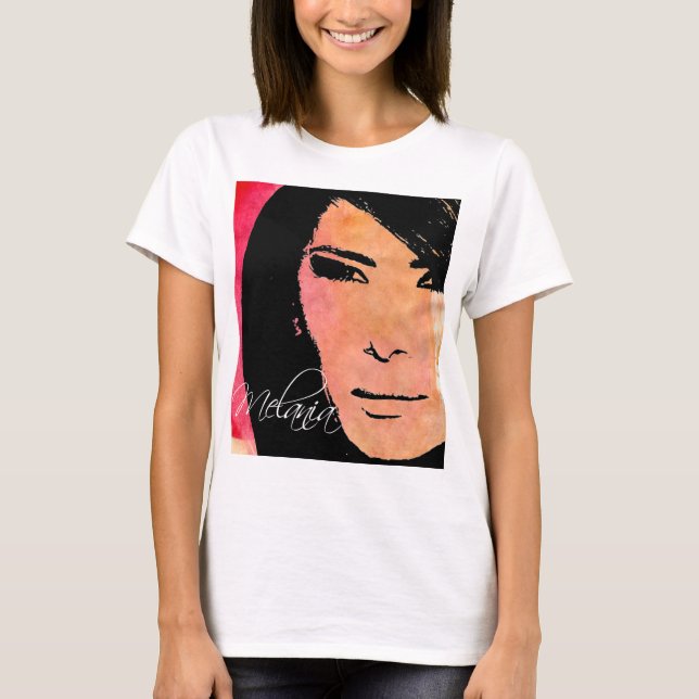 T-shirt + Sweatshirt féminine "Melania Trump" (Devant)
