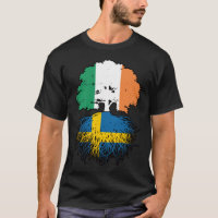 Sweden Irish Ireland Tree Roots Flag