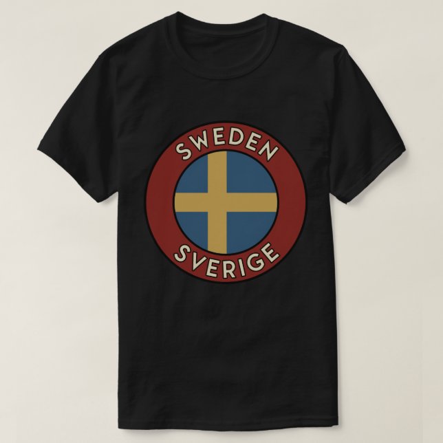 T-shirt Sweden Sverige (Design devant)