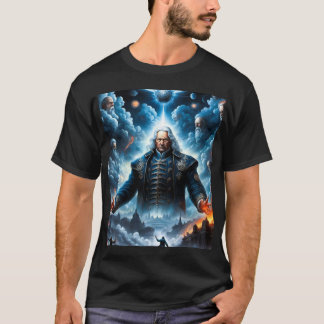 T-shirt Swedenborg Heaven and Hell black AI Généré Art