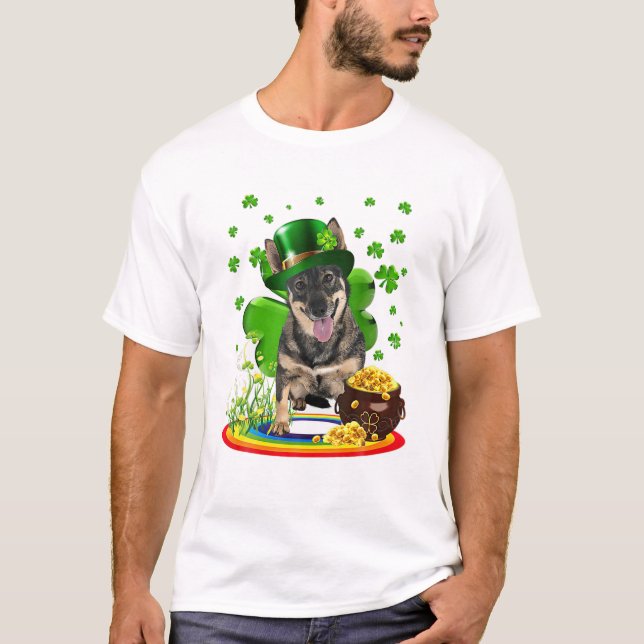 T-shirt Swedish Vallhund St Patricks Day (Devant)