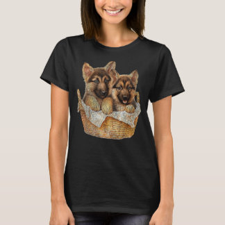 T-shirt Sweet German Shepherd Puppy Graphic pour Amoureux 