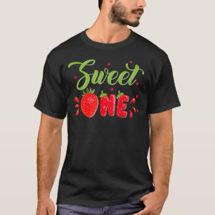 T-shirt Sweet One Strawberry Anniversaire Famille Matchin