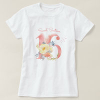 Sweet sixteen Joli Floral Custom 16e anniversaire