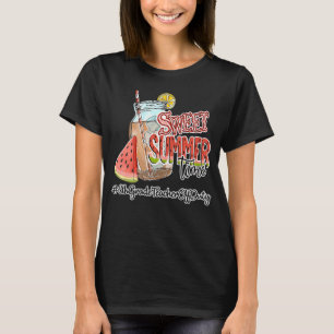 T-shirt Sweet Summer Time 6e année Enseignant Jour Dernier