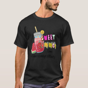 T-shirt Sweet Summer Time Lunchlady Off Duty