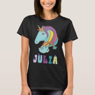 T-shirt Sweet Unicorn Pastel Vintage Julia Nazar forme de