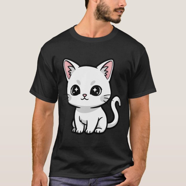 T-shirt Sweet White Kitten (Devant)