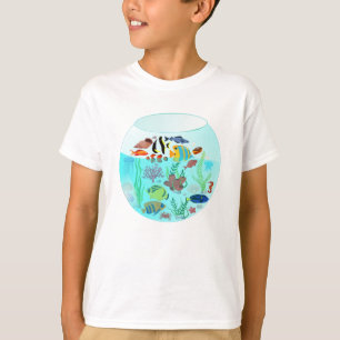 T-shirt swimming fish bath