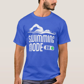 T-shirt Swimming Slogan funny Quote Swim boy