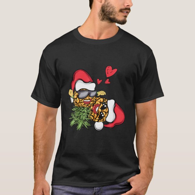 T-shirt Swingers Couple Ananas Swinning Xmas - Swinger (Devant)