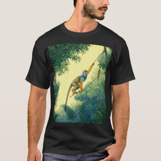 T-shirt Swinning Squirrel Monkey Jungle