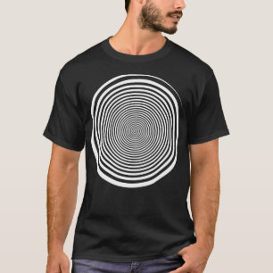 T-shirt Swirl blanc SHypnosis Hypnotique Trance Trippy Swi
