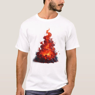 T-shirt Swirling Flame Art