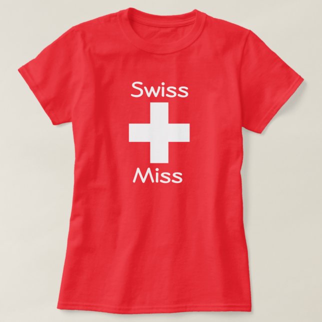 T-shirt Swiss Miss Tee (Design devant)